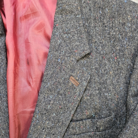 Donegal Gardiners Of Selkirk Lambswool Blazer Moores 50R Sportcoat Elbow Patch - Picture 2 of 11
